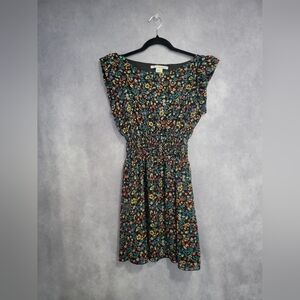American Rag Cie Dress Women Medium Black Floral